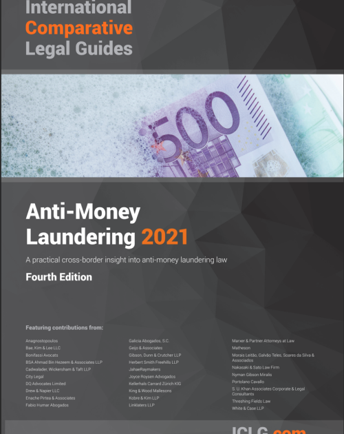 22. Co-authored a chapter in the International Comparative Legal Guide to Anti-Money Laundering 2021